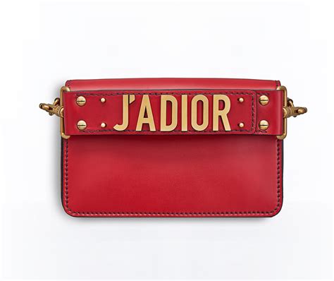 dior j adior flap bag with chain|CHRISTIAN DIOR Calfskin J'Adior Chain Flap Bag Red.